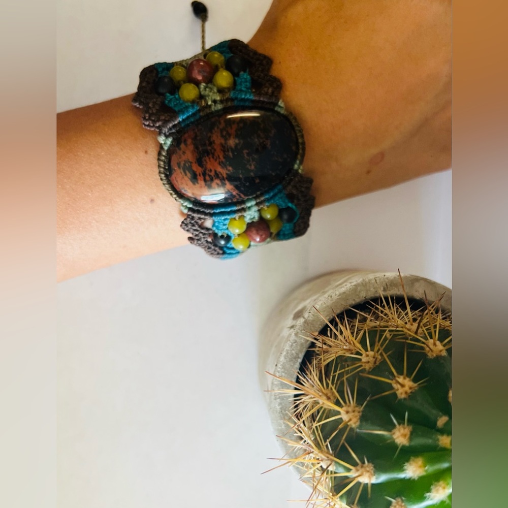 Artisian boho macrame bracelet